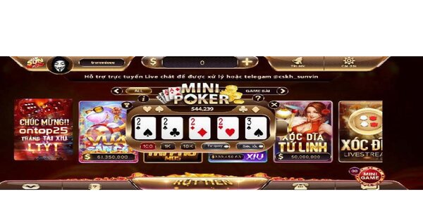 Tổng quan về poker Sunwin trực tuyến