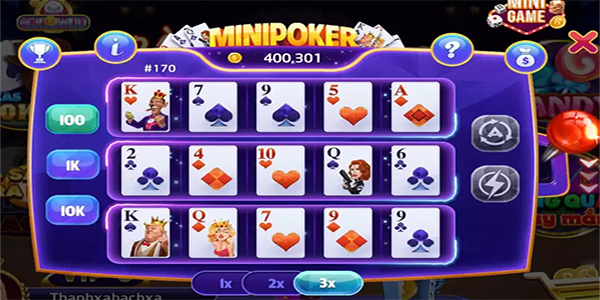 luat choi game mini poker